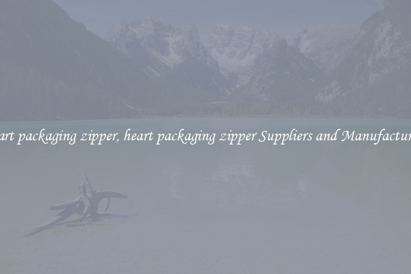 heart packaging zipper, heart packaging zipper Suppliers and Manufacturers