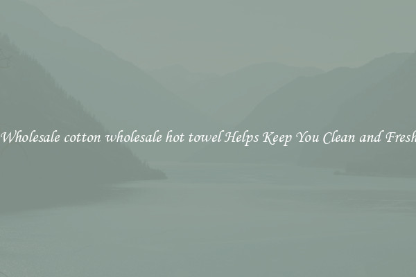 Wholesale cotton wholesale hot towel Helps Keep You Clean and Fresh