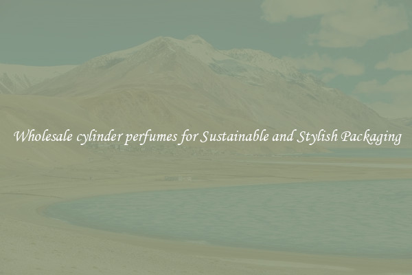 Wholesale cylinder perfumes for Sustainable and Stylish Packaging