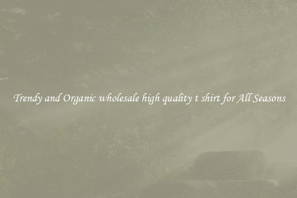 Trendy and Organic wholesale high quality t shirt for All Seasons