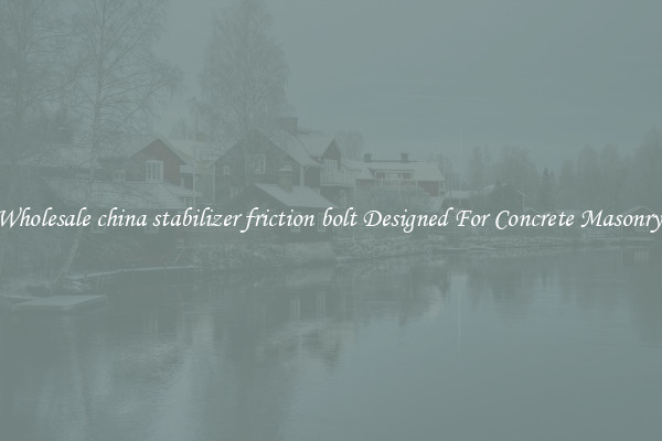 Wholesale china stabilizer friction bolt Designed For Concrete Masonry 