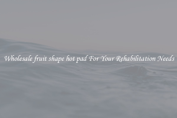 Wholesale fruit shape hot pad For Your Rehabilitation Needs