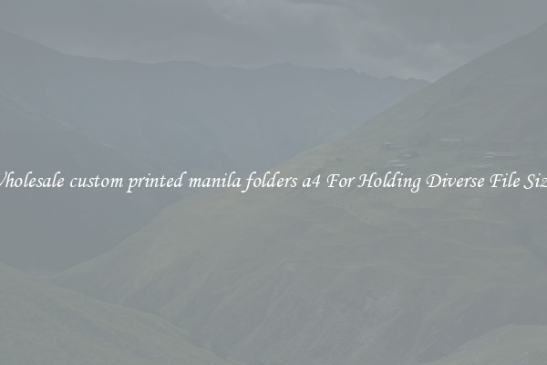 Wholesale custom printed manila folders a4 For Holding Diverse File Sizes