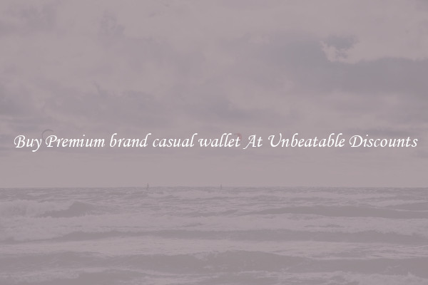 Buy Premium brand casual wallet At Unbeatable Discounts