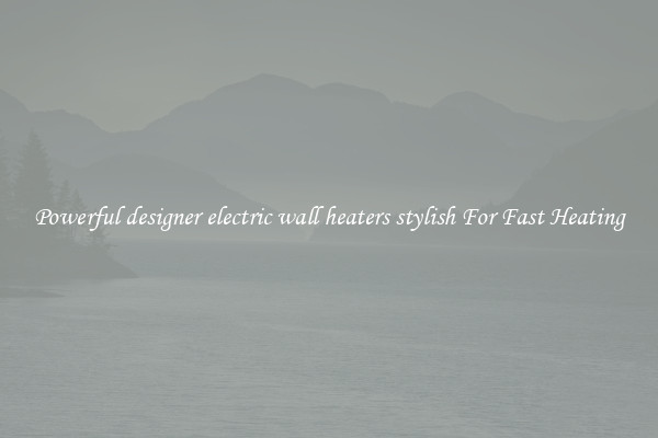 Powerful designer electric wall heaters stylish For Fast Heating