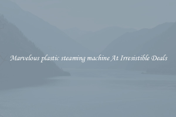 Marvelous plastic steaming machine At Irresistible Deals